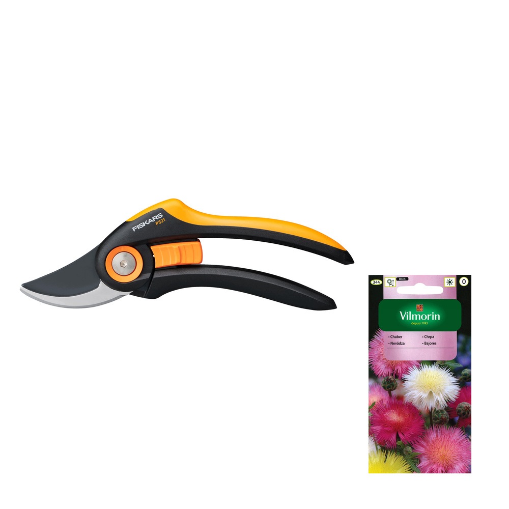 Fiskars Plus Zahradní nůžky na čerstvé větve a výhonky +dárek semena