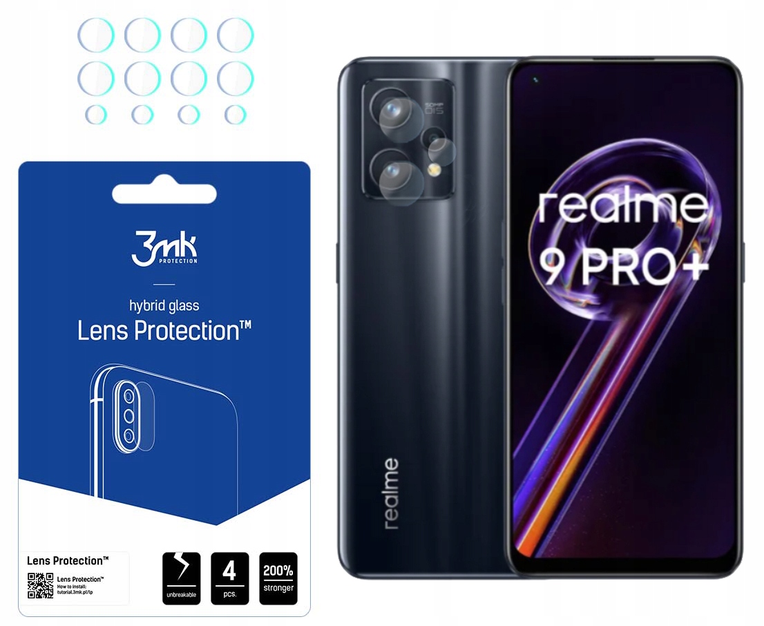 

Szkło na Obiektyw Lens 3MK do Realme 9 Pro+