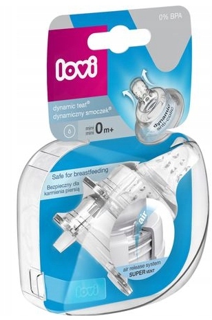 LOVI Smoczek do Butelek Supervent Mini 0m+ 2szt. Marka Lovi