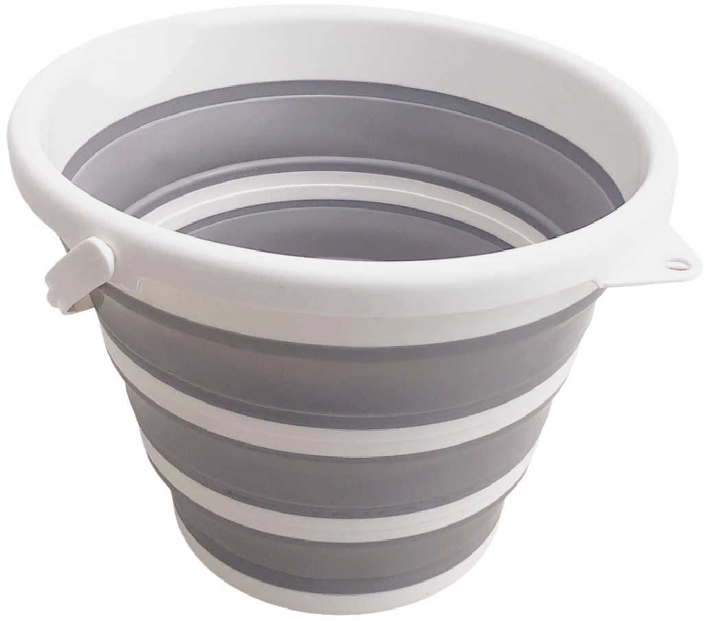 Wiaderko Wiadro Składane Silikonowe 10 L na Śmieci Turystyczne Uniwersalne