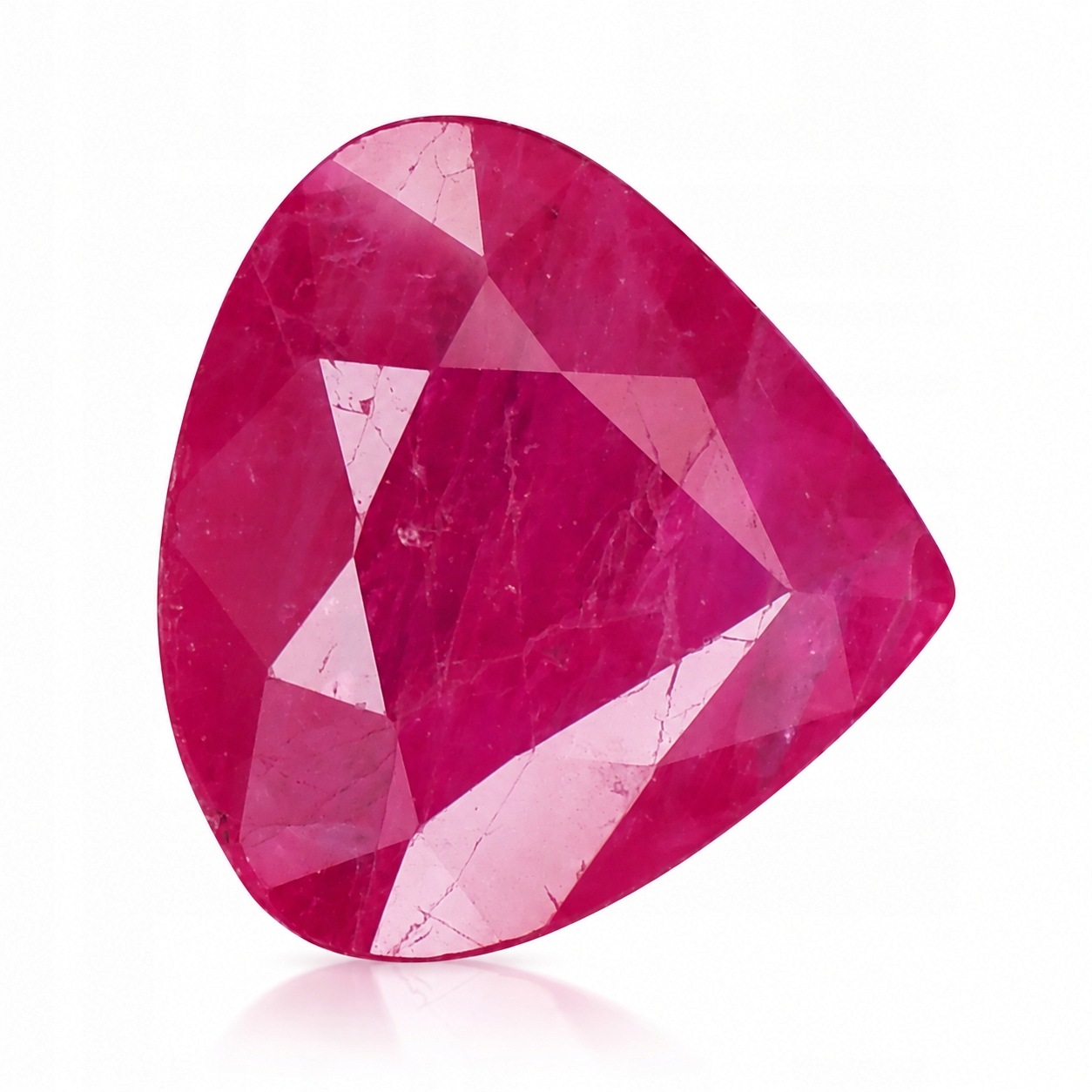 Přírodní Rubín 1.65 ct Růžová Lžička Tanzanie I3 certifikát Wbd