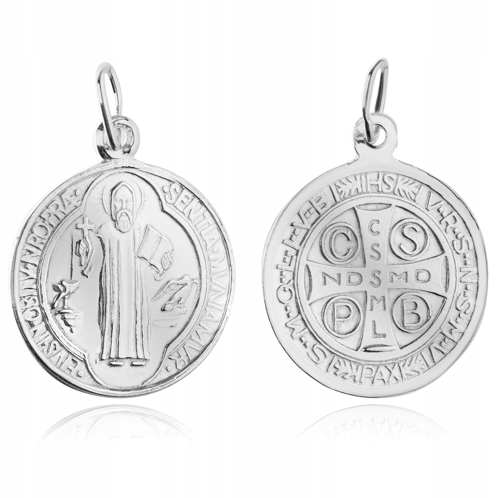 ŚW ŚWIĘTY BENEDYKT SREBRNY MEDALIK SREBRO NOWY 925
