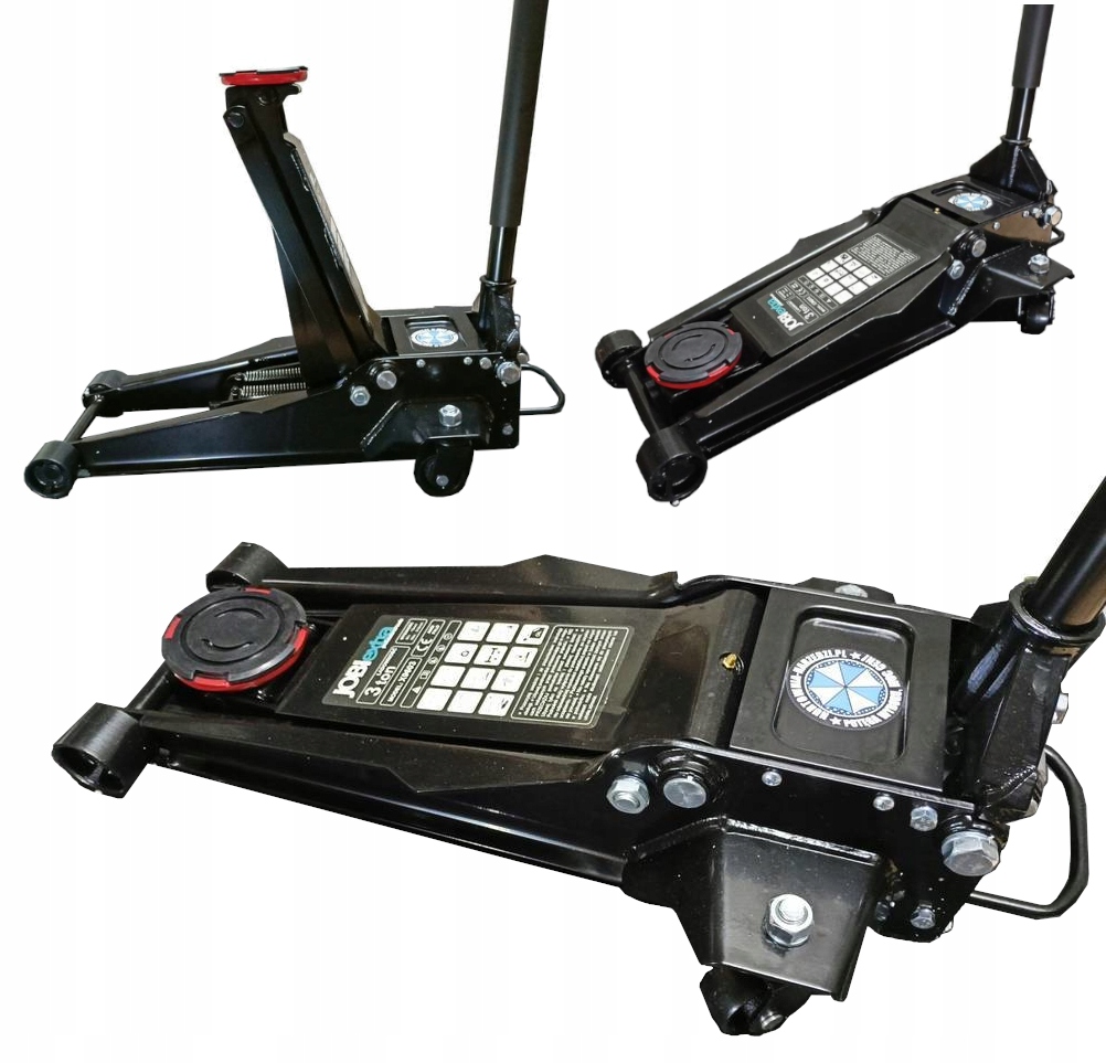 PODNOŚNIK HYDRAULICZNY NISKOPROFILOWY ŻABA 3T 2-TŁOKOWY 75-510mm JOBIextra