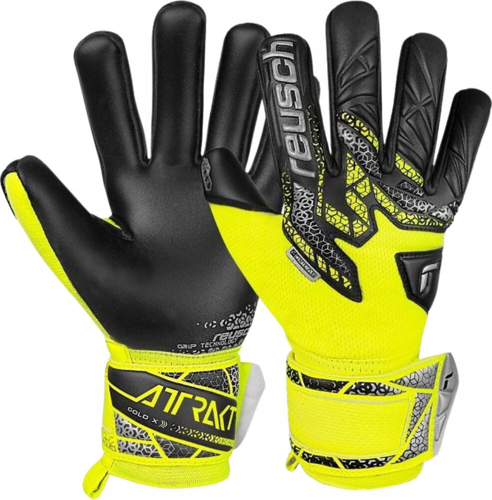 Brankářské Rukavice Reusch Attrakt Gold X Nc Žluto-černé 557095 r 10