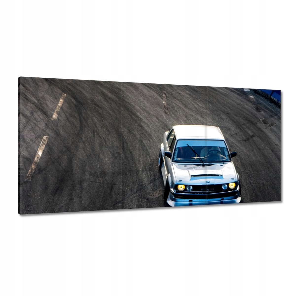 Obrazy 180x90 Biele športové auto