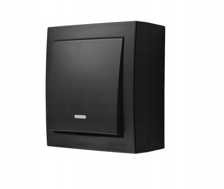 Simon AQUACLICK Łącznik pojedynczy natynk czarny