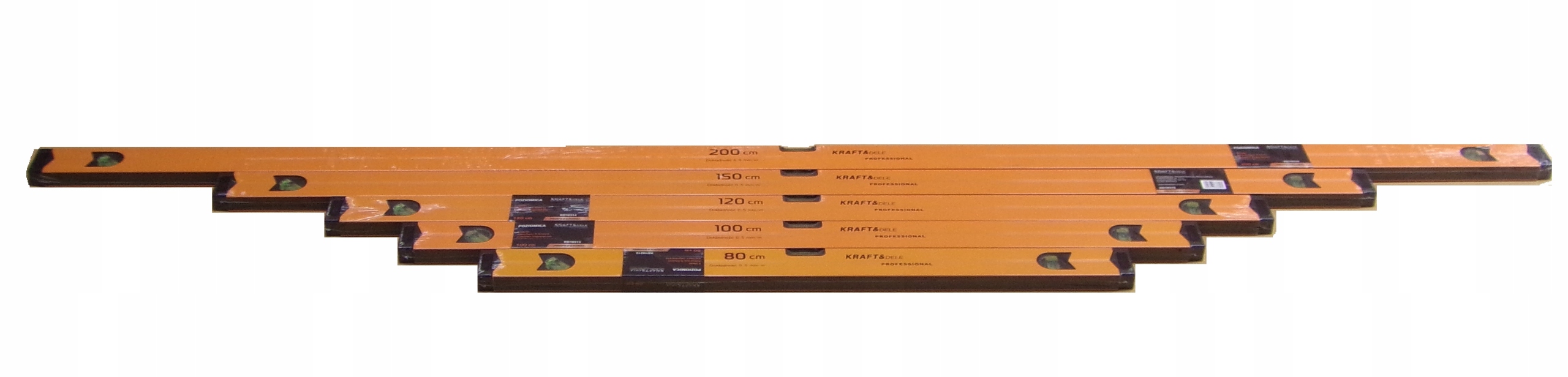 

Zestaw 5 Poziomic 80-200cm Magnetyczne Alu Magnes