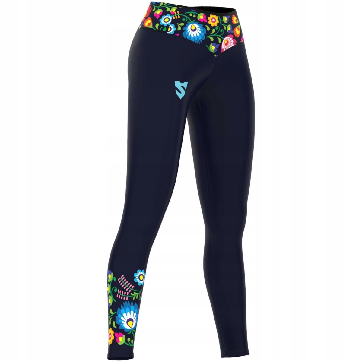 

Legginsy Sportowe Z Wysokim Stanem Smmash Folk Fo