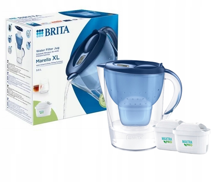 Dzbanek filtrujący Brita Marella XL 3,5 l niebieski z 2 wkładami Maxtra Pro