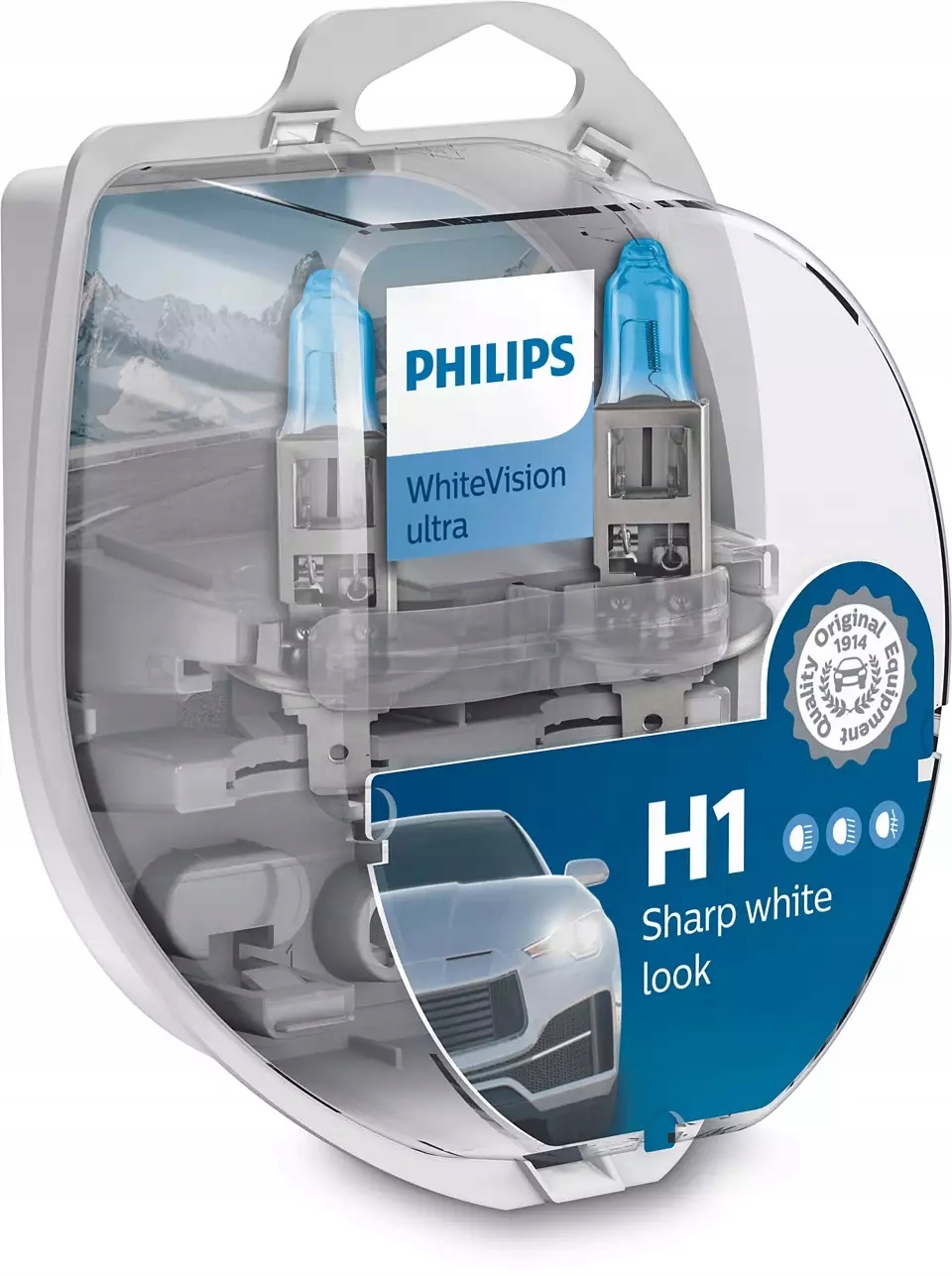 

Philips H1 White Vision Ultra 3700K 2x W5W New