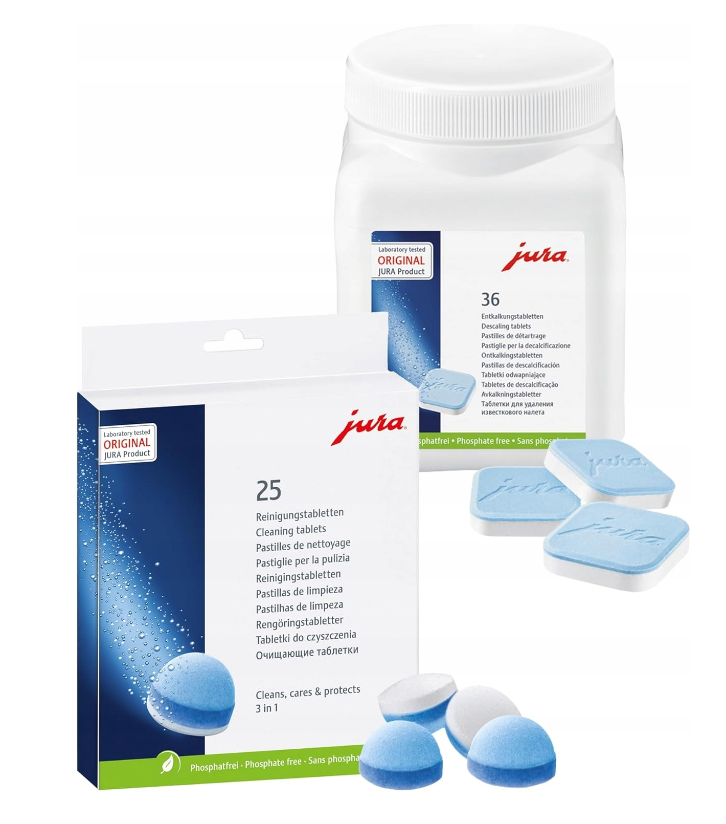Jura zestaw czyszczący do ekspresu Tabletki czyszczące 25+36 odkamieniacz