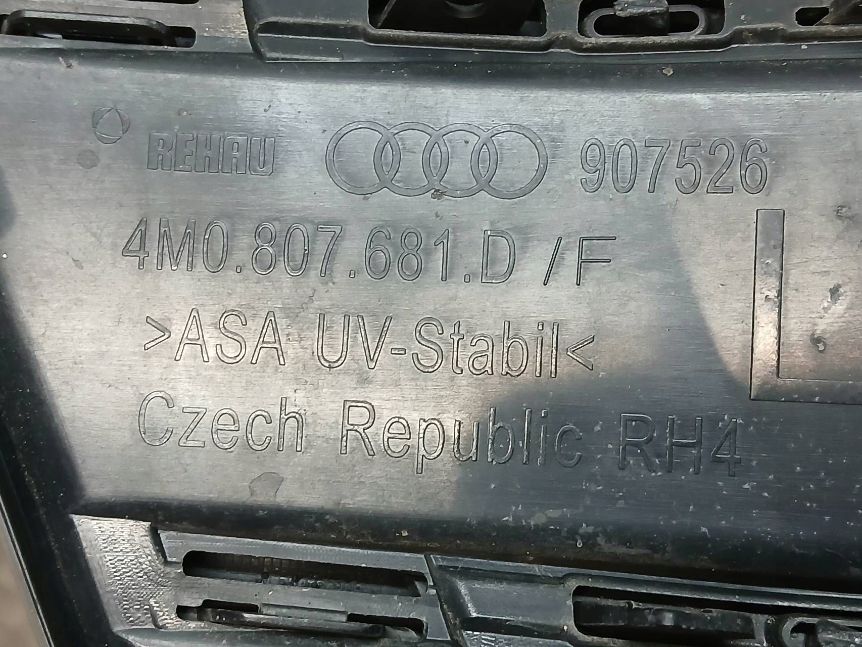bumper front left grid AUDI Q7 4M S LINE 4M0807681D
