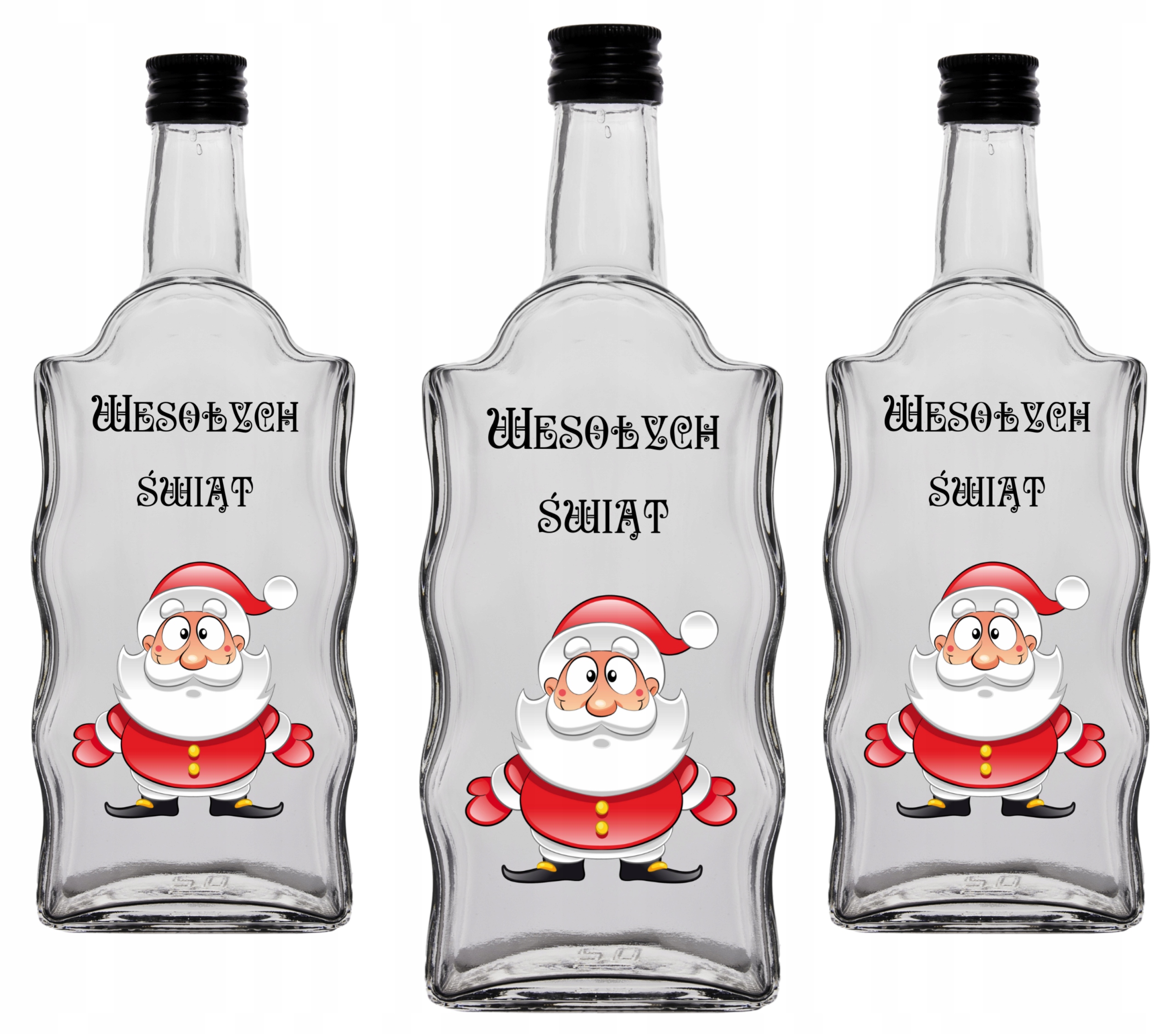 5X BUTELKI ŚWIĄTECZNE OZDOBY NA ŚWIETA ***** ***