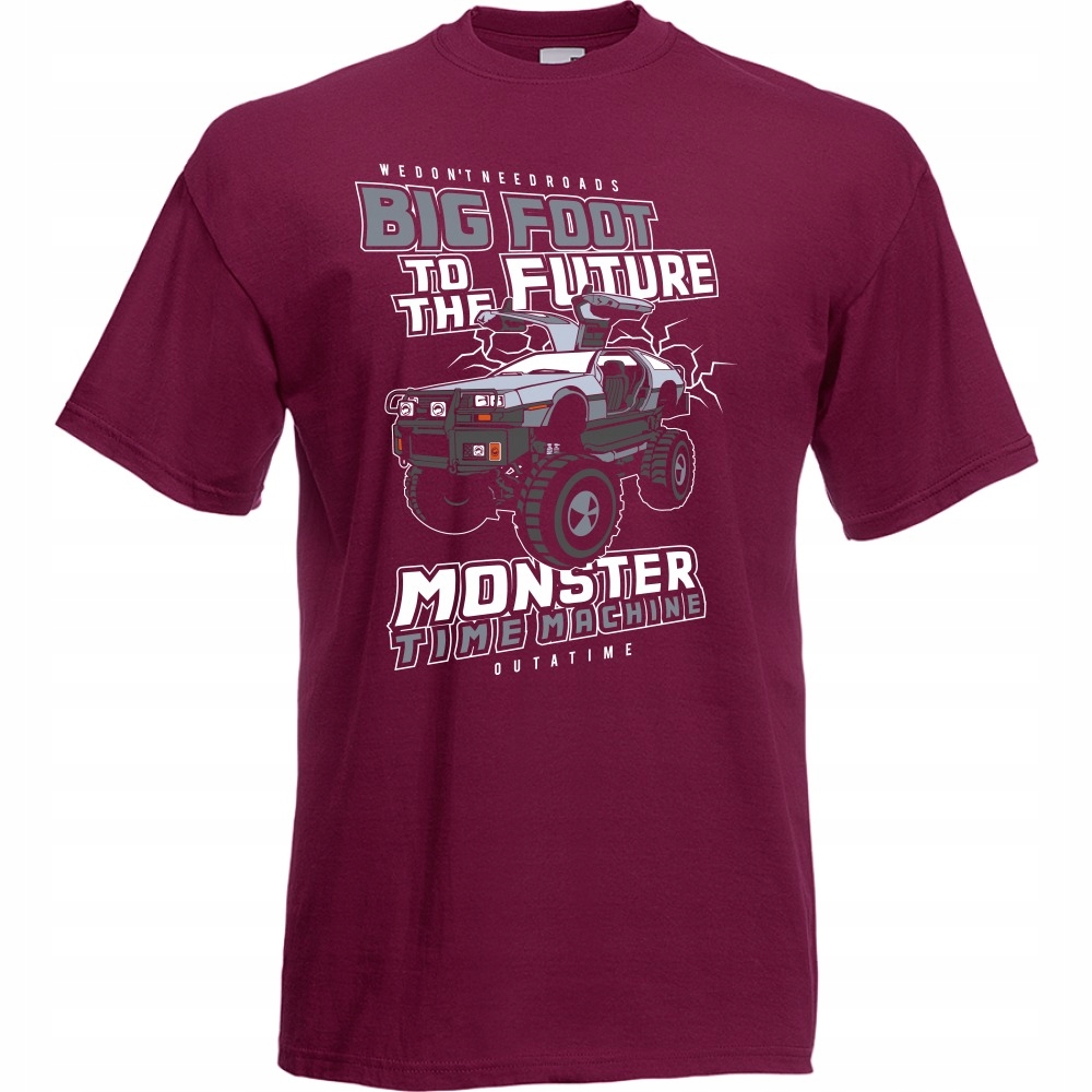 

Koszulka monster truck auto samochód M burgund