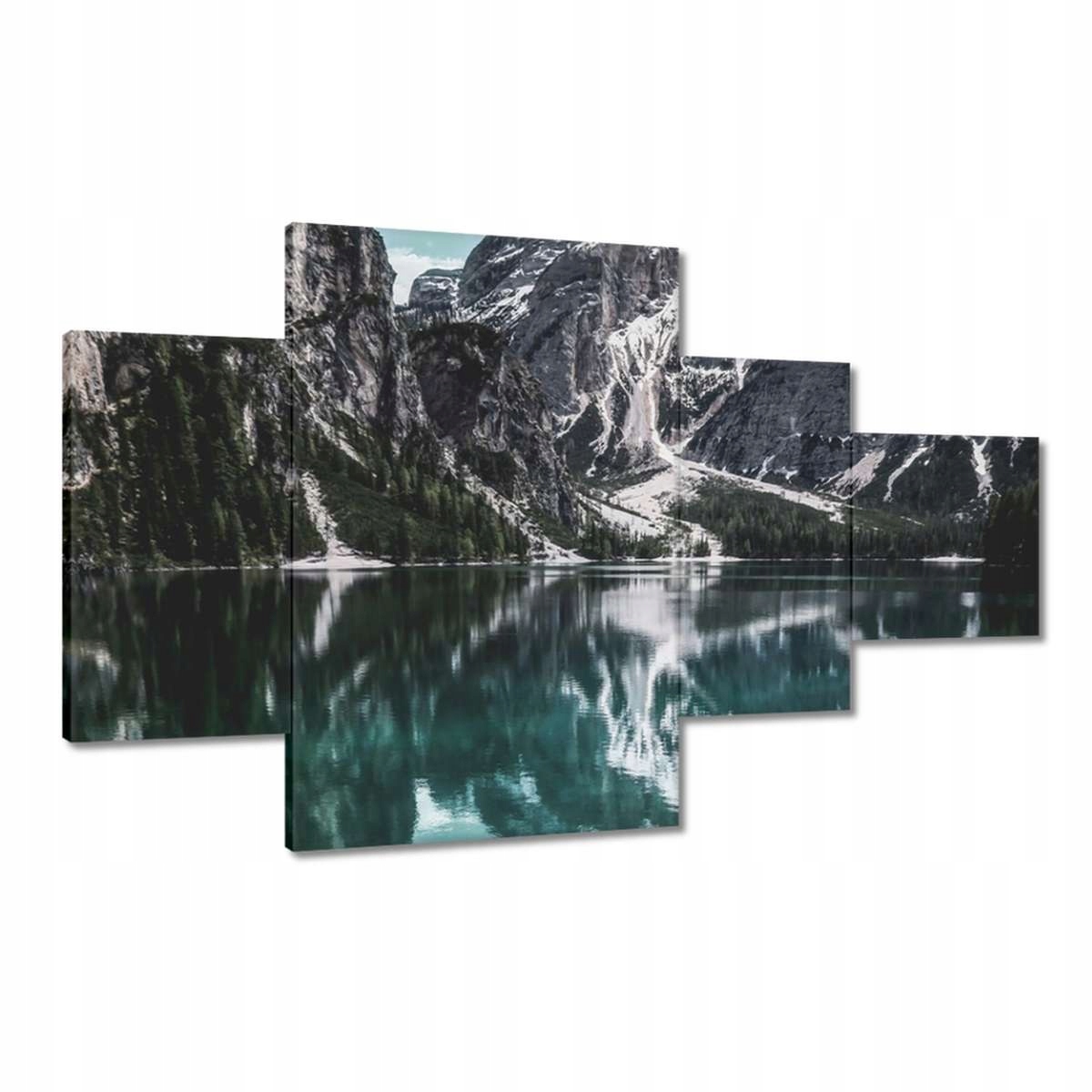 Obrazy 130x80 Jezero v Alpách Hory