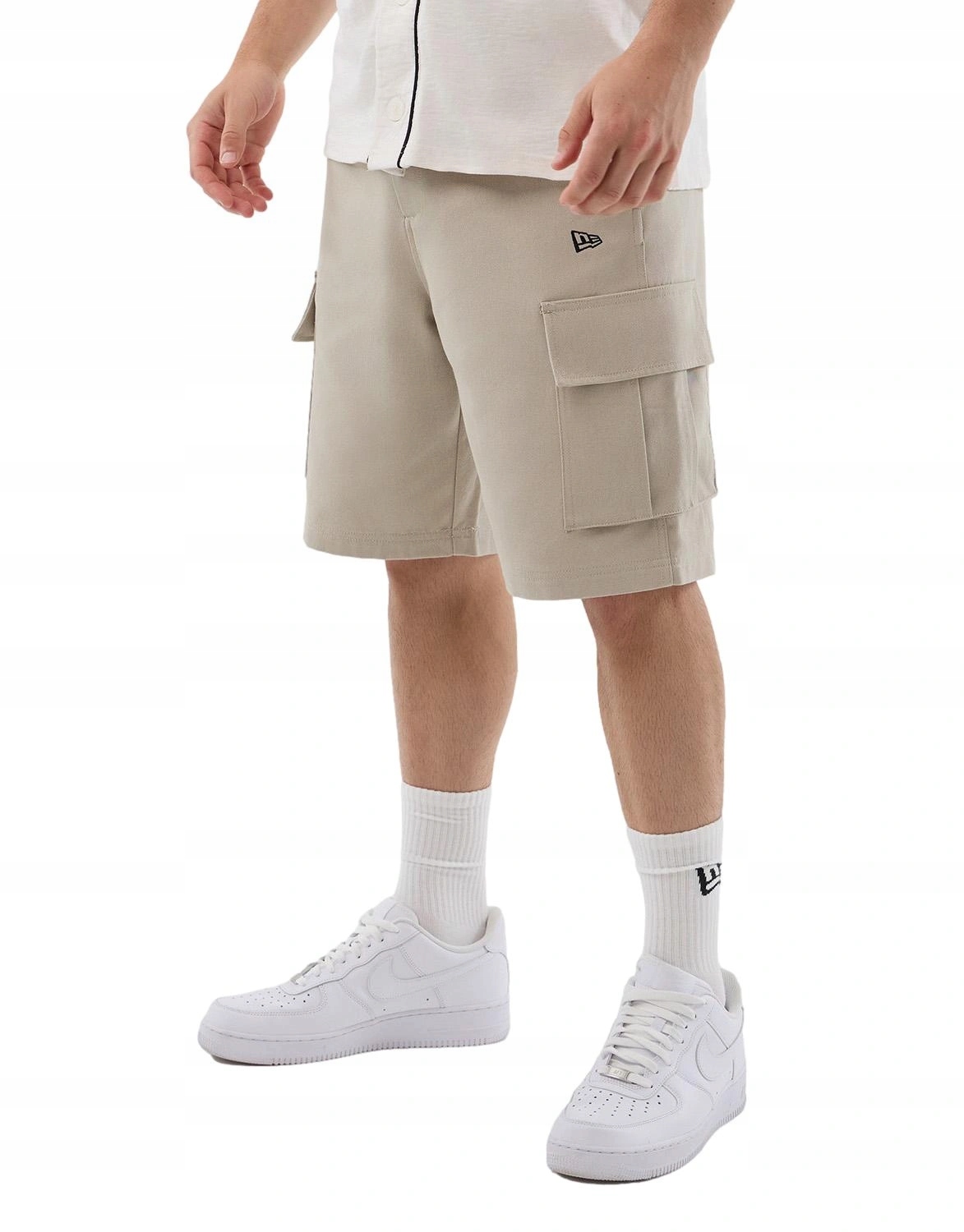 Kraťasy krátké New Era šortky Cargo bavlněné béžové streetwear