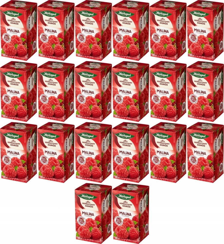 Herbata owocowa w torebkach Herbapol Herbaciany Ogród malina 20szt x20