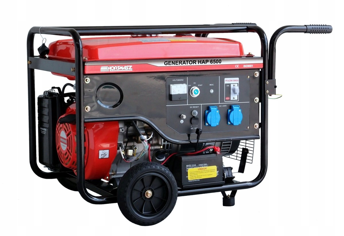 Agregat Prądotwórczy Jednofazowy Hortmasz 5500 W 420 cm3 Avr El. Rozrusznik