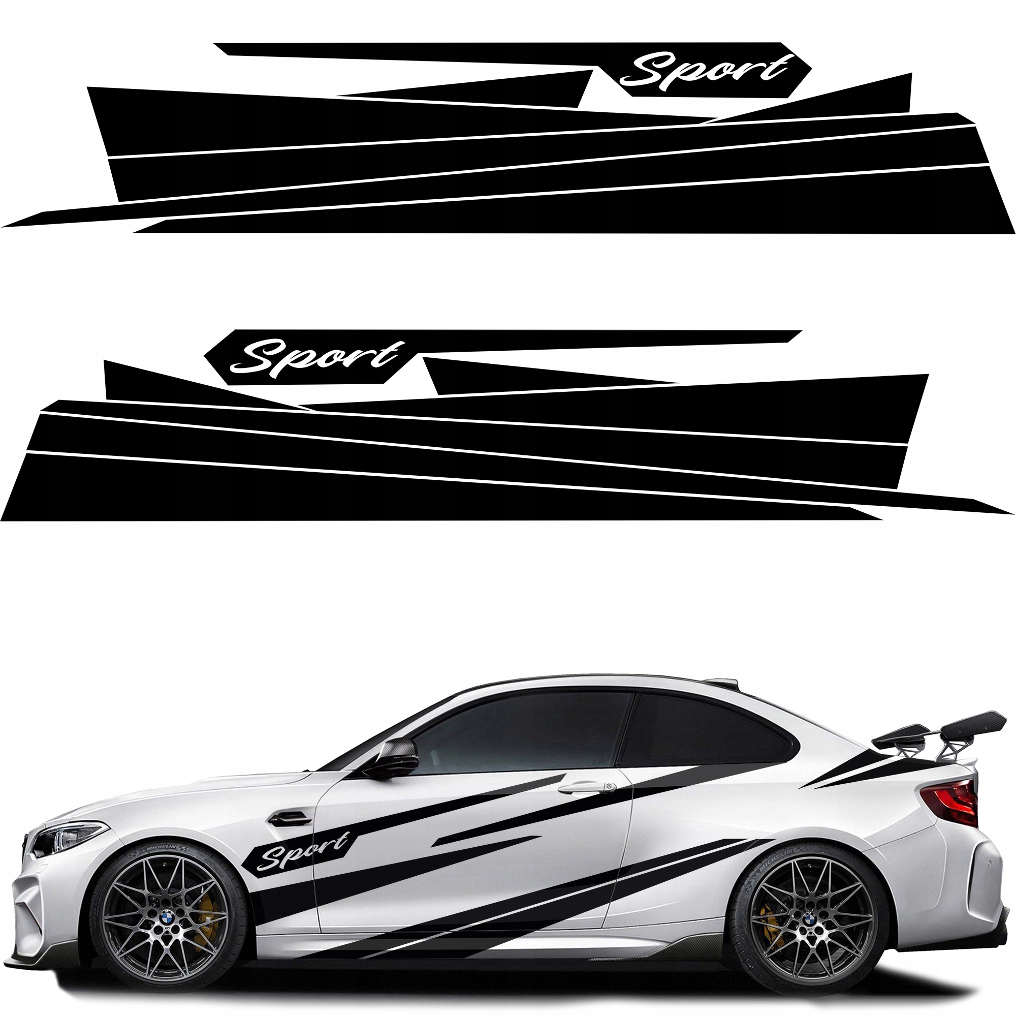 NAKLEJKA NA SAMOCHOD CAMO GEOMETRIA Sport 44x500cm