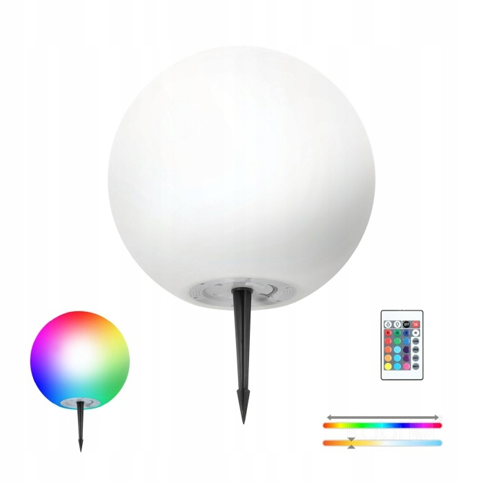 Kobi Solární Led zahradní koule Garden Ball 30cm 3000K+RGB 0940