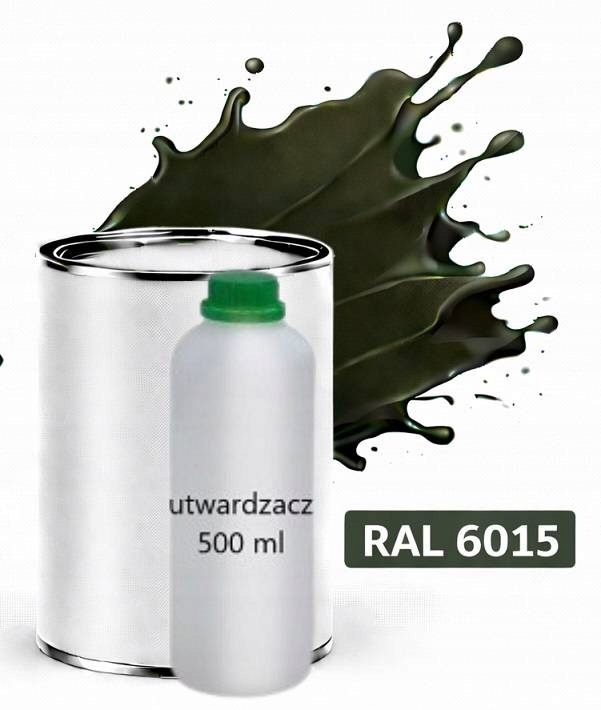Ral 6015 Polyuretan Akryl 2:1 1 L Matný Lak Tužidlo Normal 0,5 L