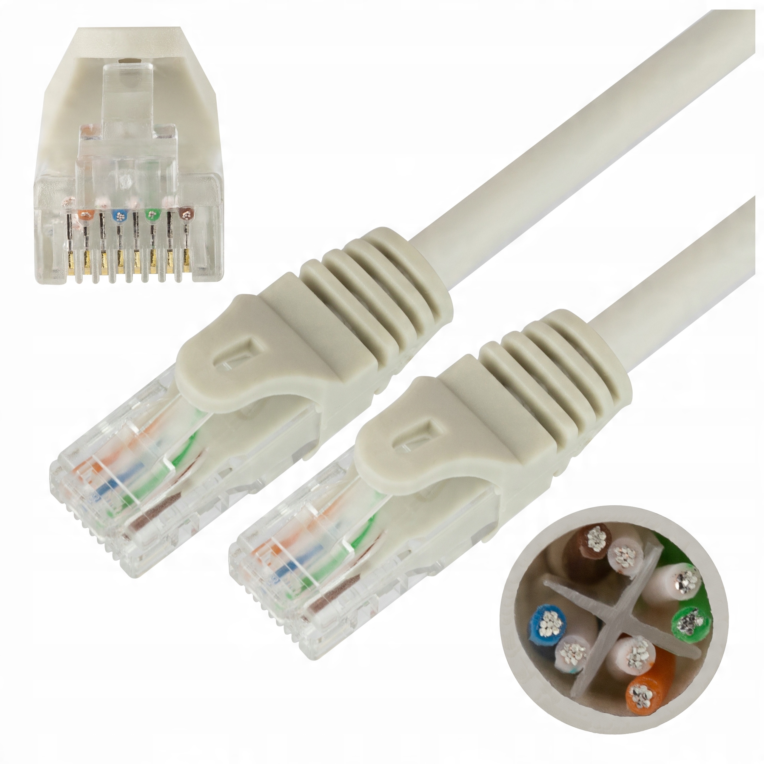 

Neku Kabel Patchcord Utp RJ45 kat.6 szary 2m