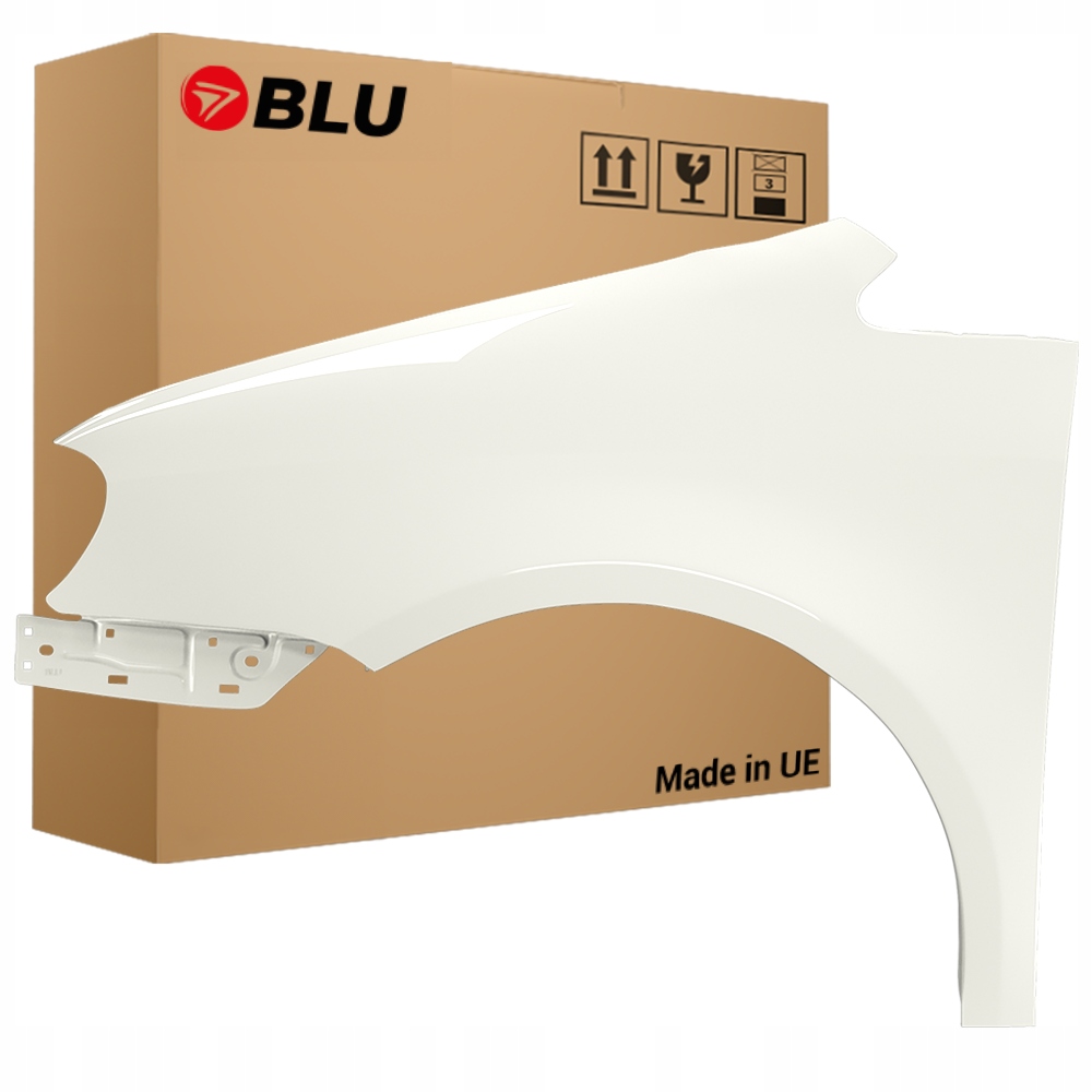 Blu Blatník Vw Touran 1T1 LB9A levý bílý 03-06 přední CandyWeiss