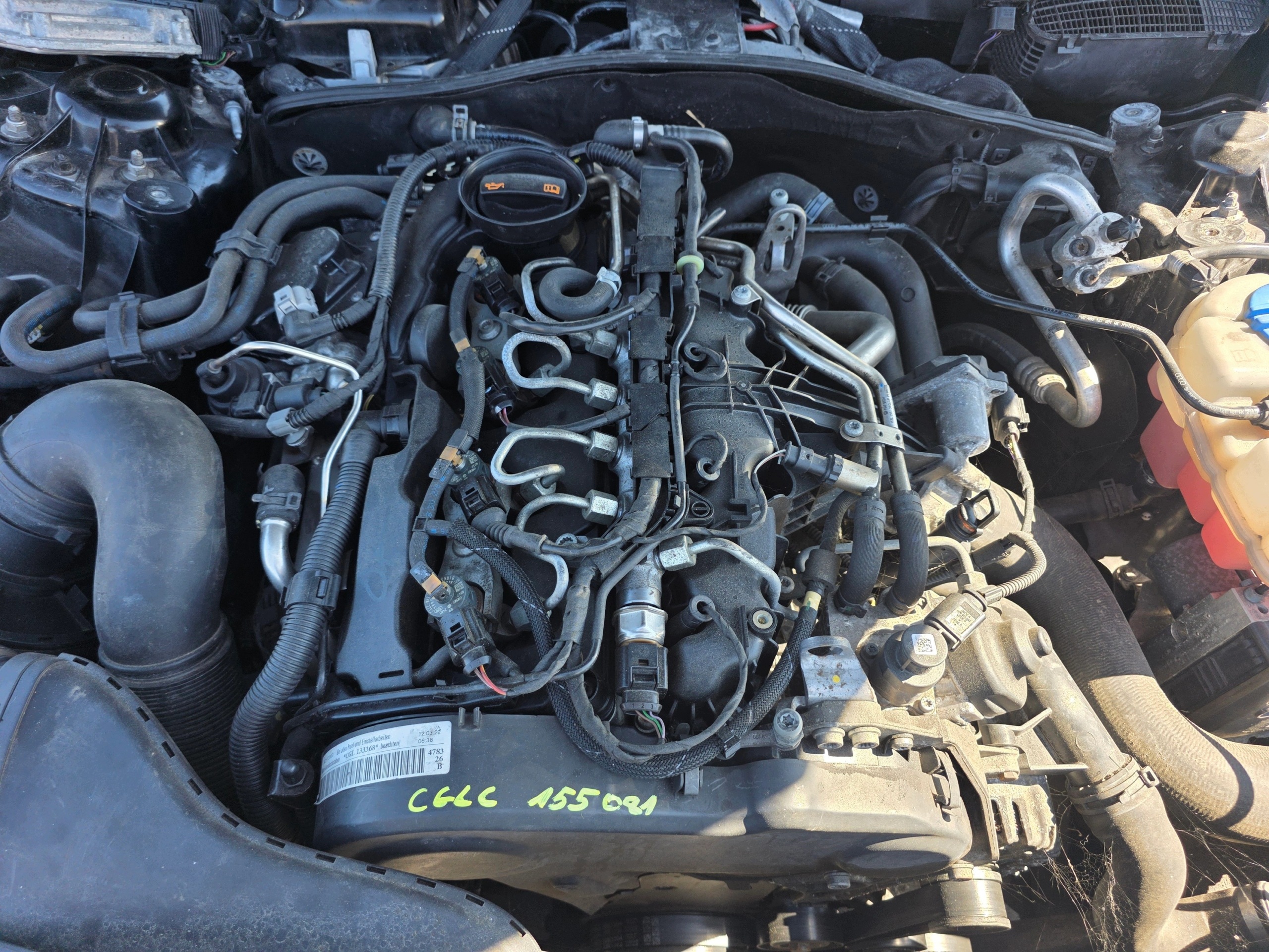 engine complete AUDI A5 8T A4 B8 Q5 SEAT 2.0 TDI CGL CGLC original 155081