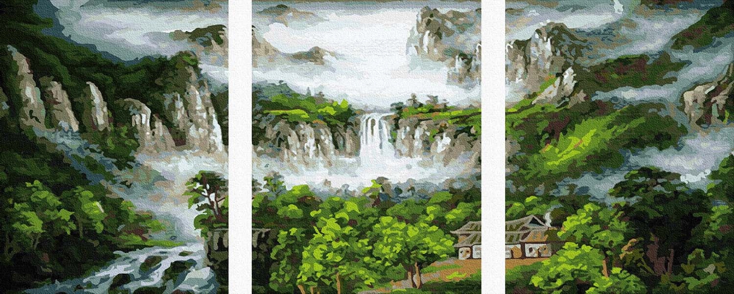 Obraz pro malování podle čísel iPicasso na rámu Triptych