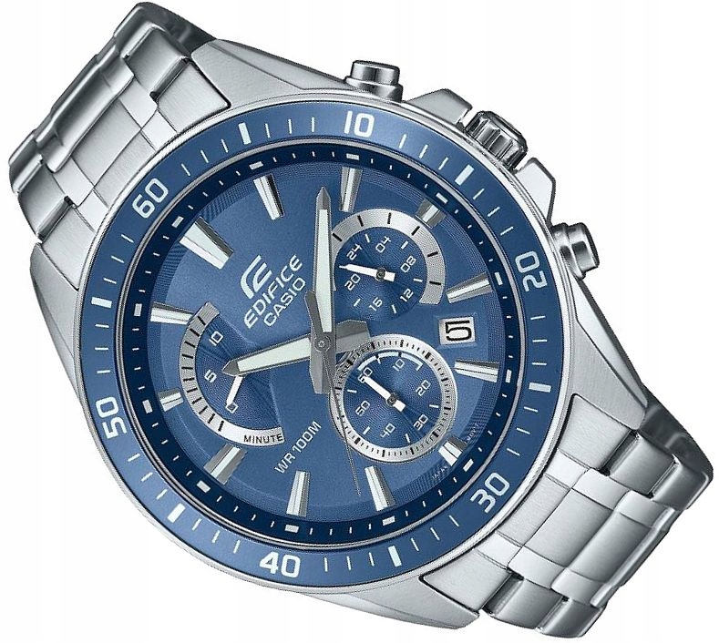 Pánské Hodinky Casio EFR-552D-2AVUEF Modré Chrono Data Originál Data Box