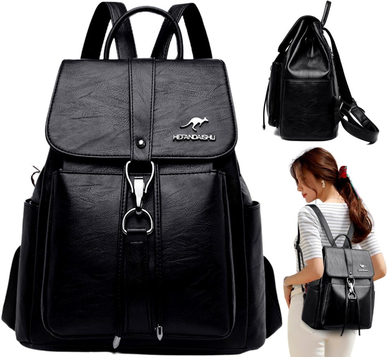 

Plecak Damski skórzany do szkoły pracy miejski