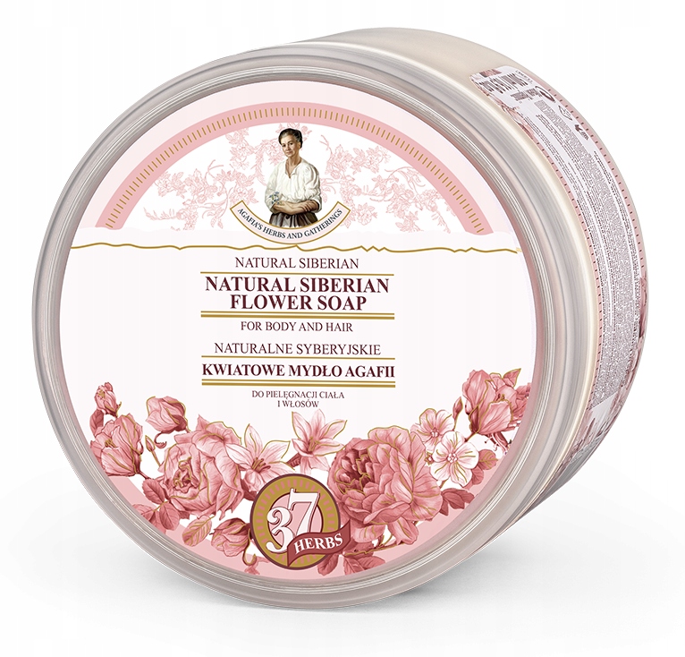 BABUSZKA Mydło do ciała i włosów pielęgnacyjne kwiatowe 500 ml