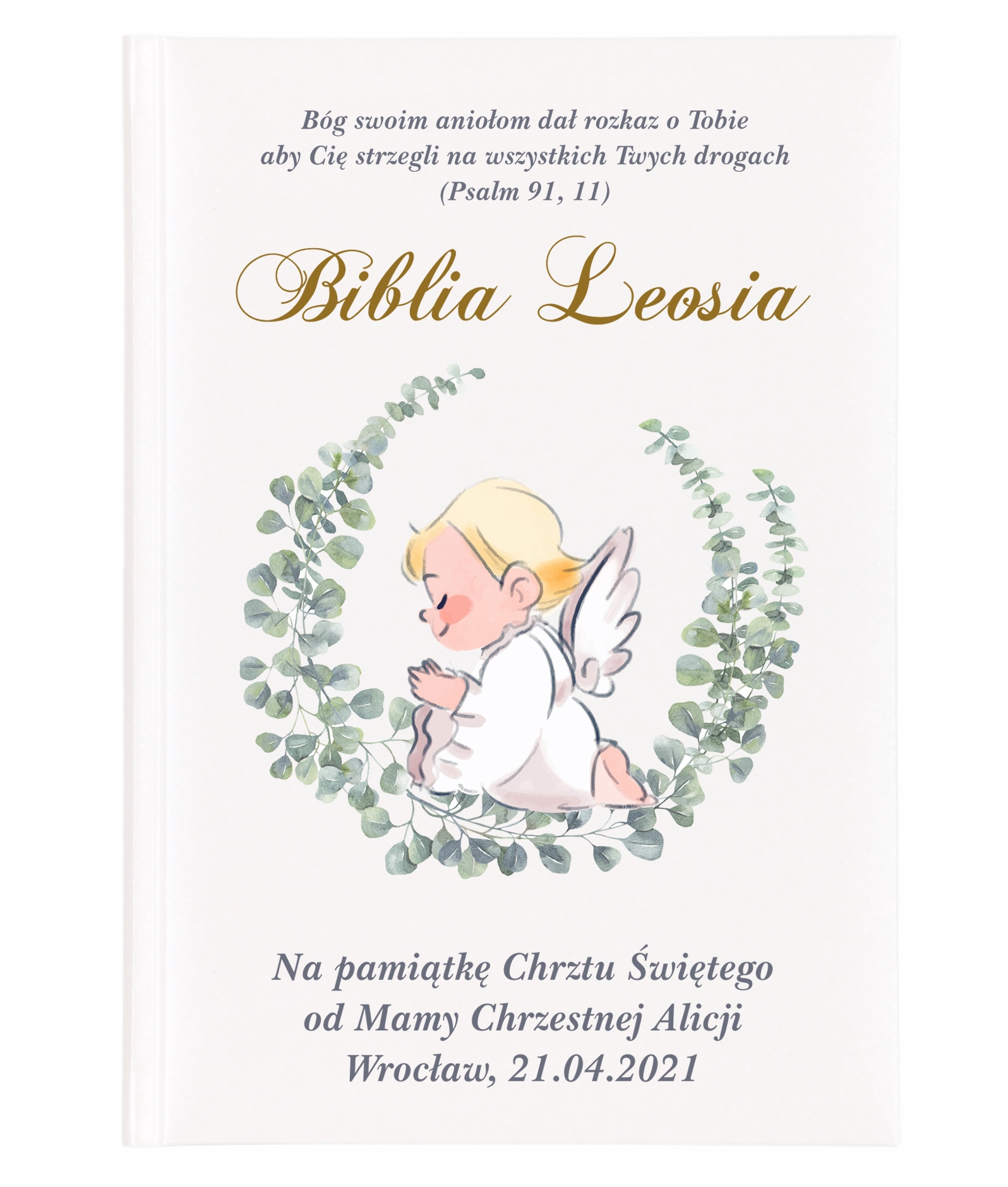 

Biblia dla dzieci Chrzest Komunia Twój Nadruk