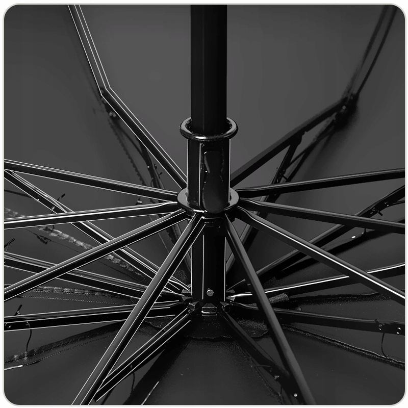 GIGA DUŻY PARASOL PARASOLKA XXL SKŁADANY UNISEX 130CM + POKROWIEC Wzór dominujący bez wzoru