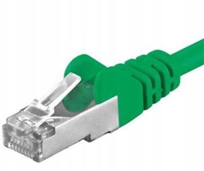 Premiumcord Patch kabel CAT6a S-ftp, RJ45-RJ45, Awg 26/7 5m zielony