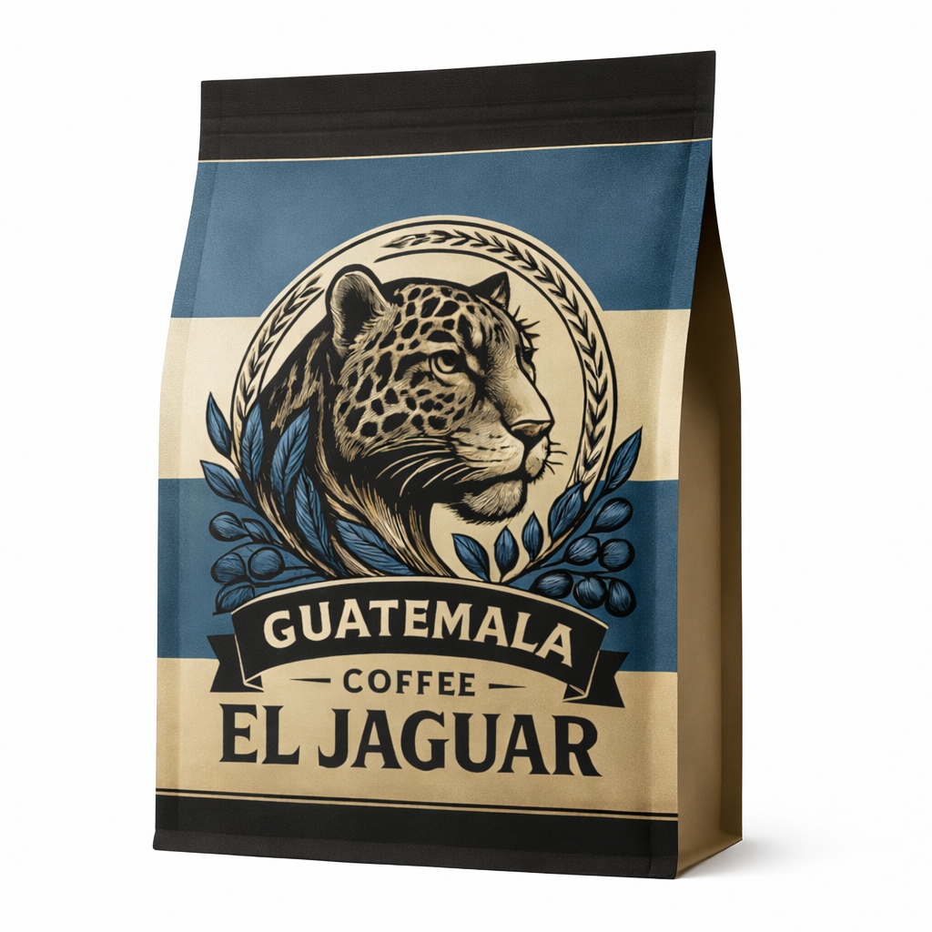 Zrnková káva 1 kg Guatemala El Jaguar 100% Arabica čerstvě pražená
