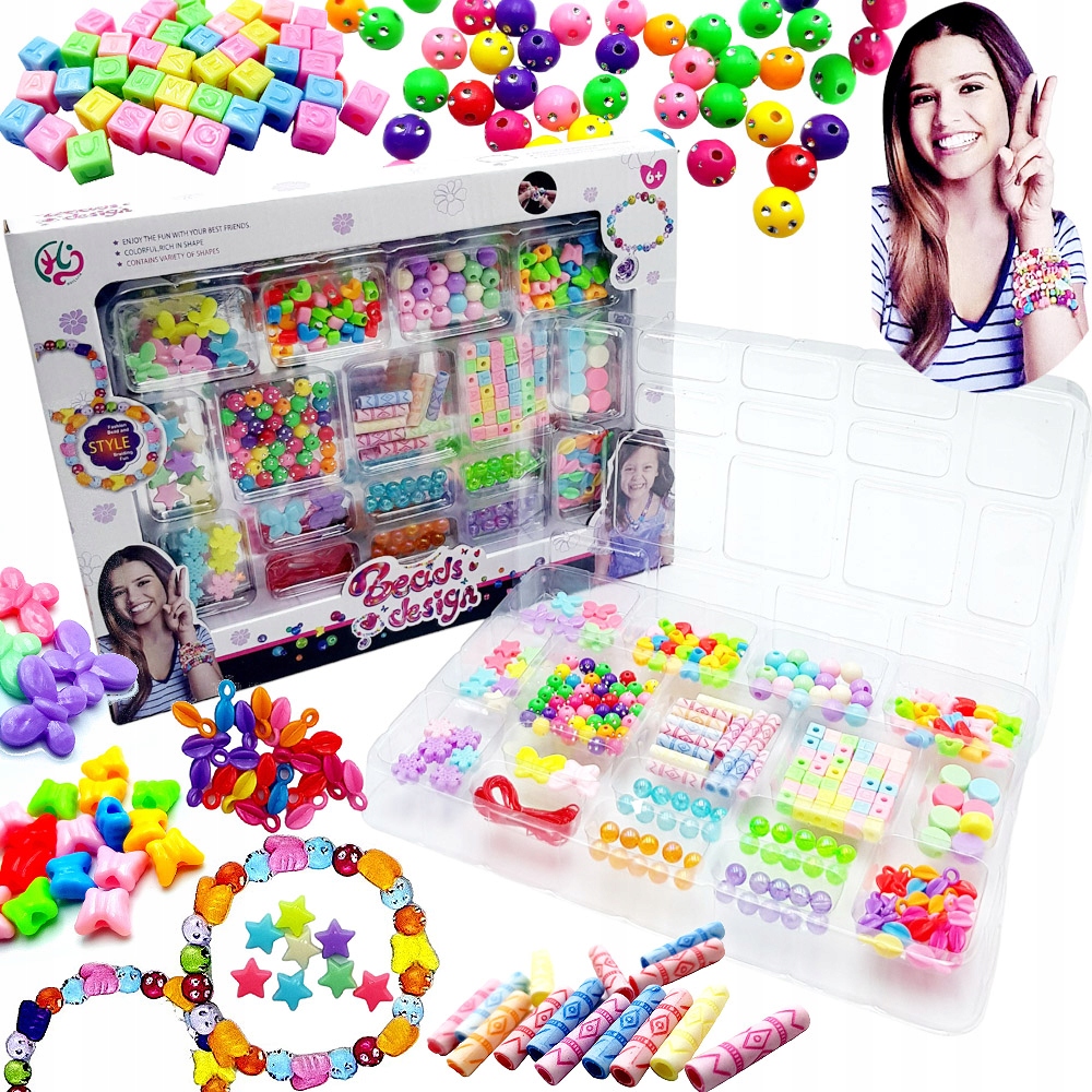 

Zestaw koralików do robienia biżuterii Koraliki XL