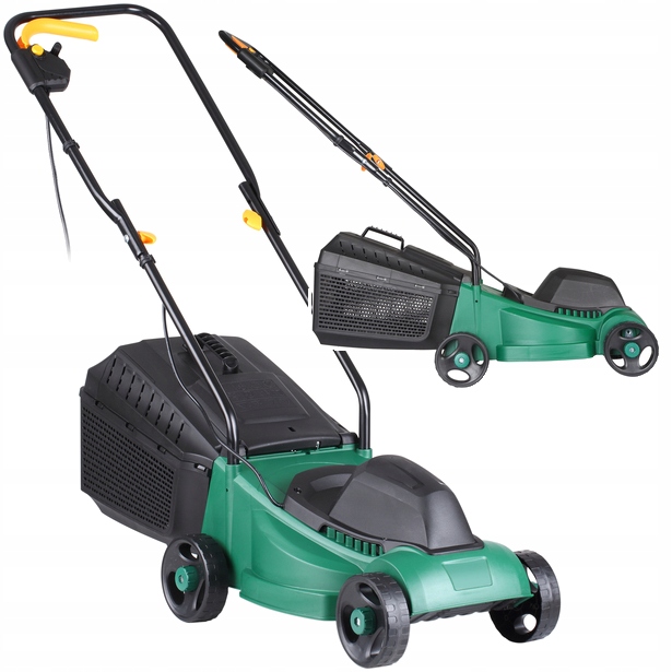 

Lekka Kosiarka Elektryczna 1000W szer. 32cm Kosz