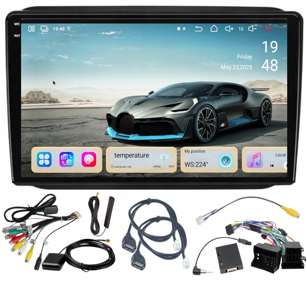 Rádio Gps Android Škoda Fabia 2007-2014 Carplay Wifi 256GB Modem Sim