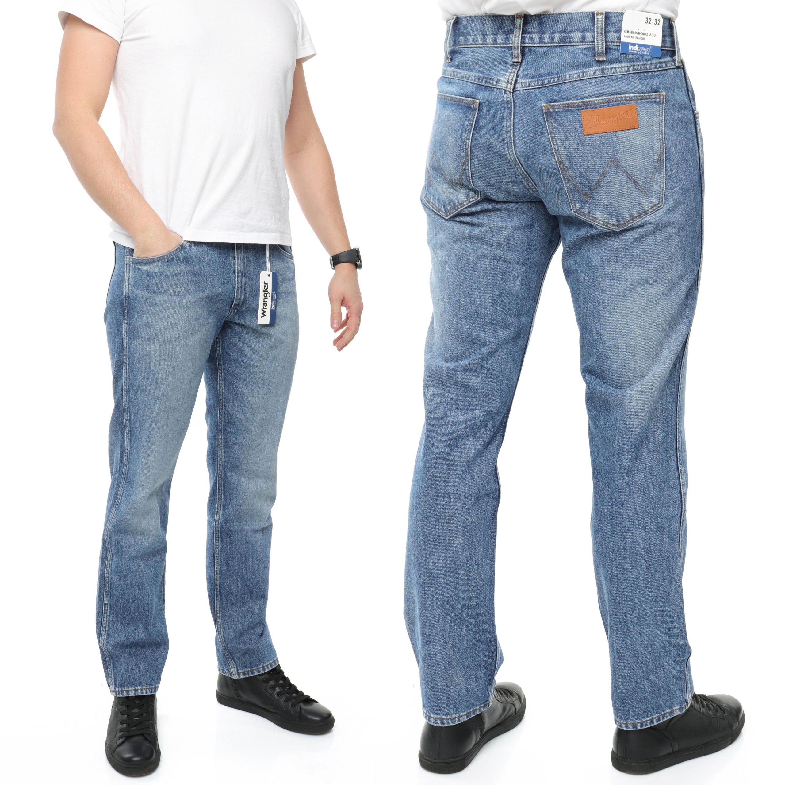 

Wrangler Greensboro spodnie męskie proste W32 L32