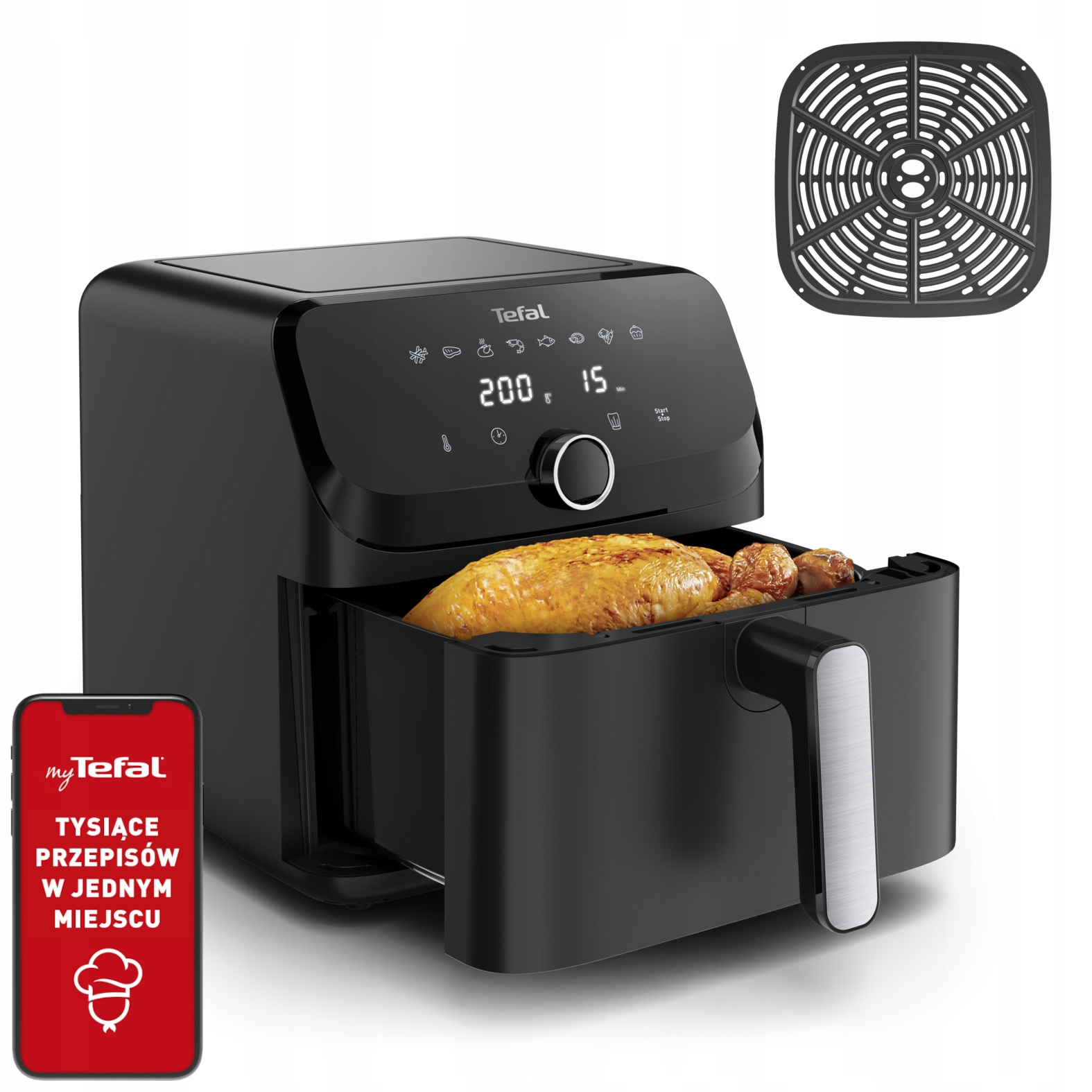 Frytkownica beztłuszczowa Tefal Easy Fry EY8558E0 7,5l 2020W Air Fryer