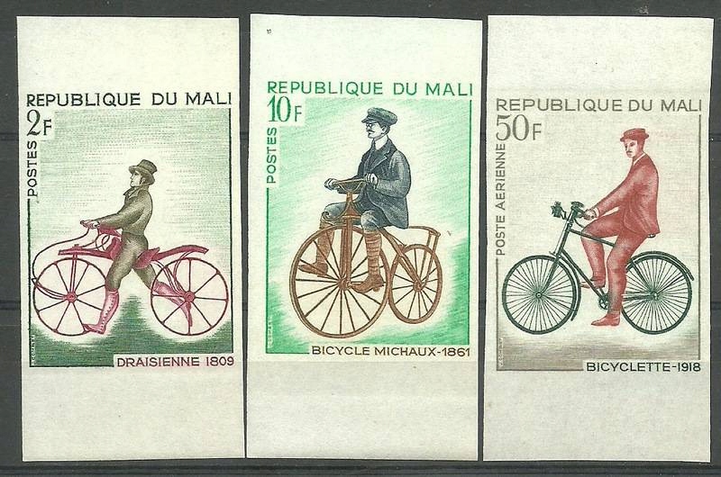 Mali 1968 Mi 170+172+174B Czyste **