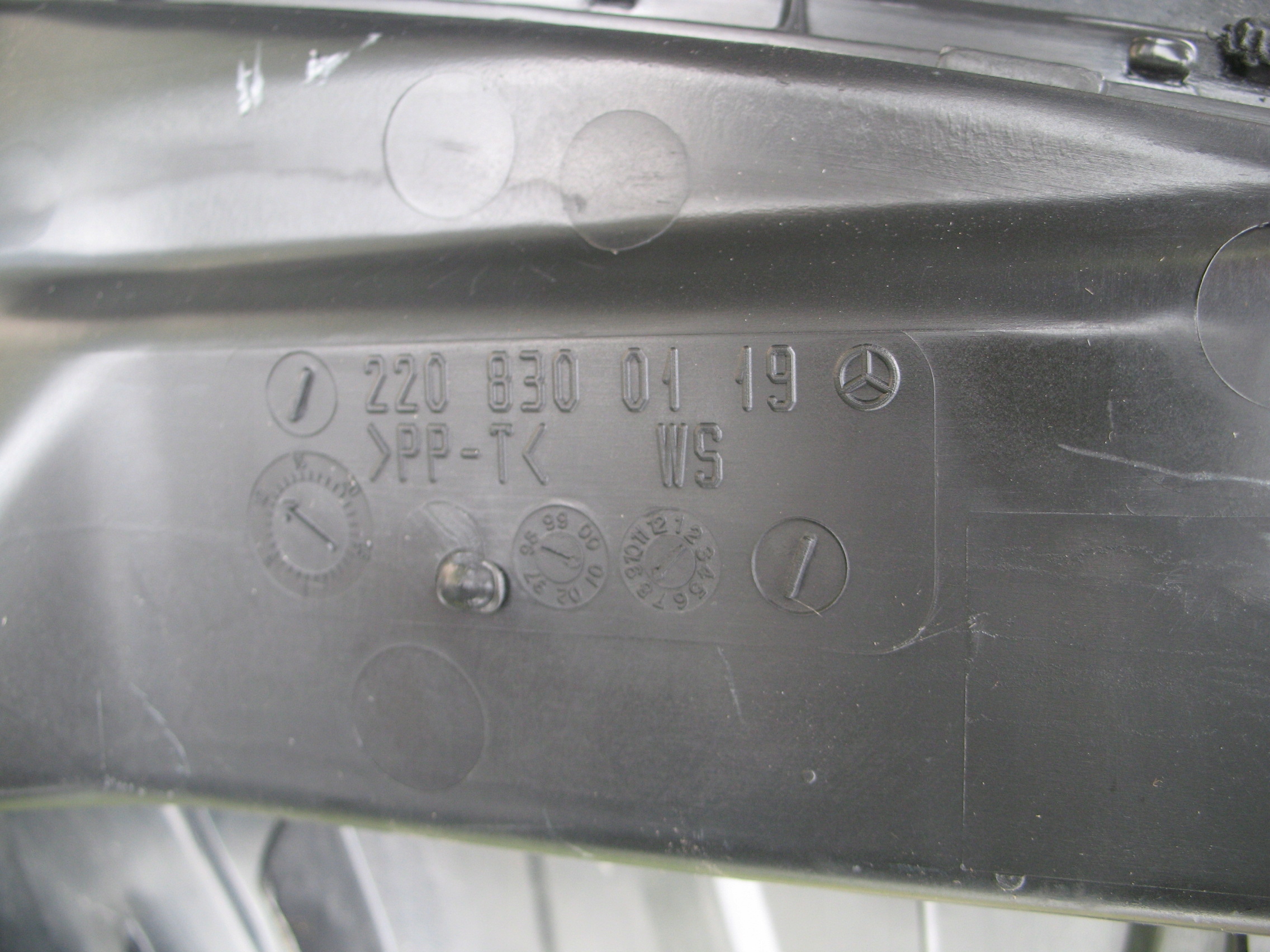 s класс W220 2001 r - консоль Подушки ремни