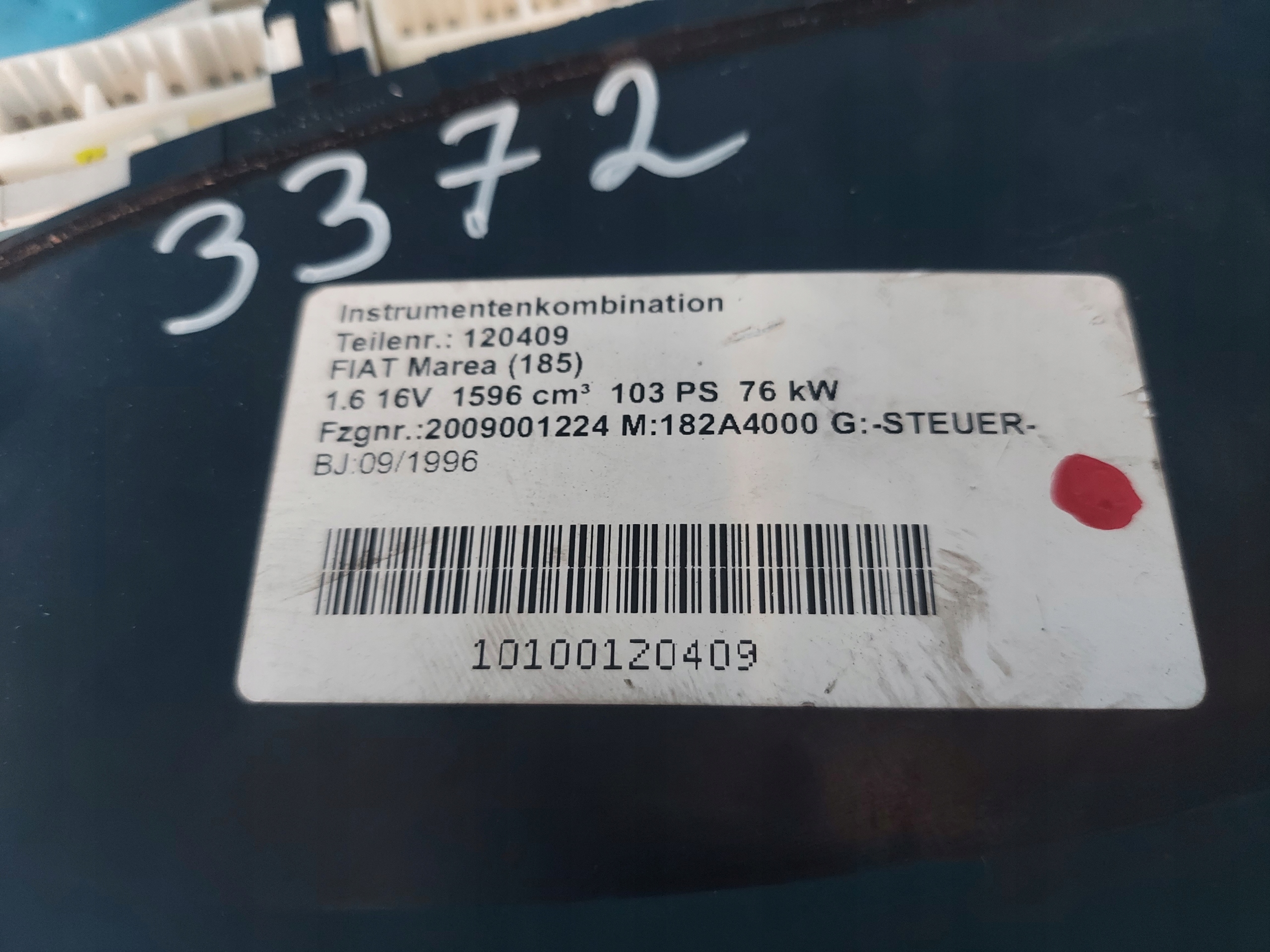 dials clock FIAT MAREA 1.6 16V