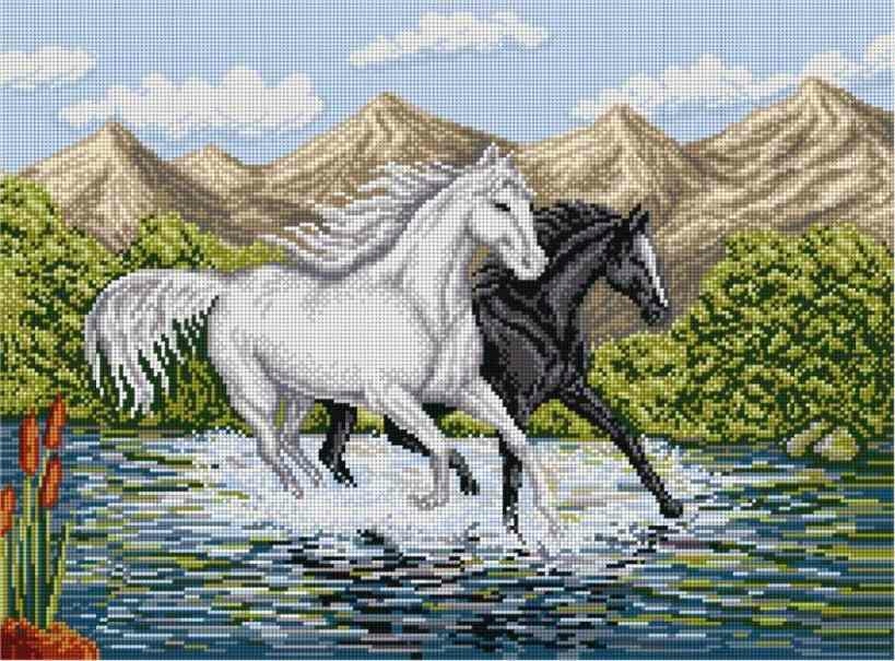 Vyšívací kaňka s potiskem 53cm x 39 Cm vz.9000