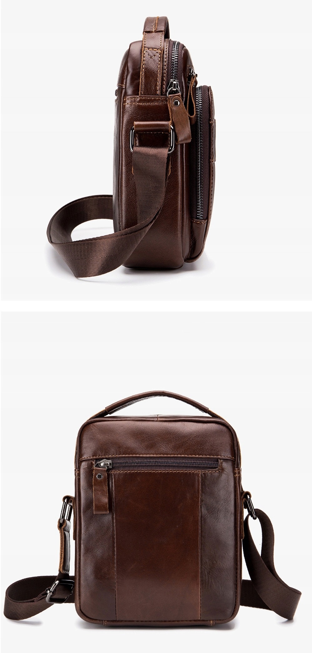 SASZETKA DO RĘKI TORBA MĘSKA NA RAMIĘ SKÓRZANA TORBA DOKUMENTY AKTÓWKA Materiał dominujący skóra naturalna