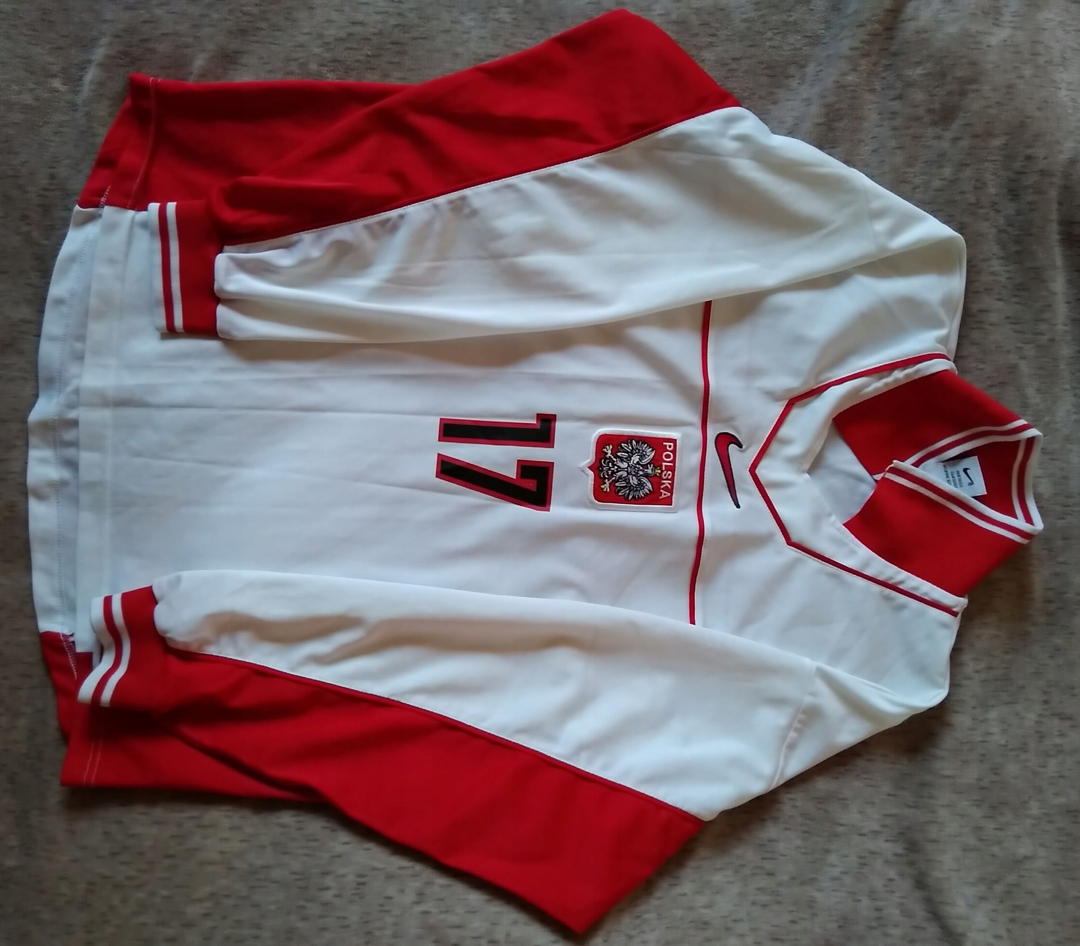 Koszulka Reprezentacja - POLSKA - 17 - NIKE - 1997 Kolor wielokolorowy