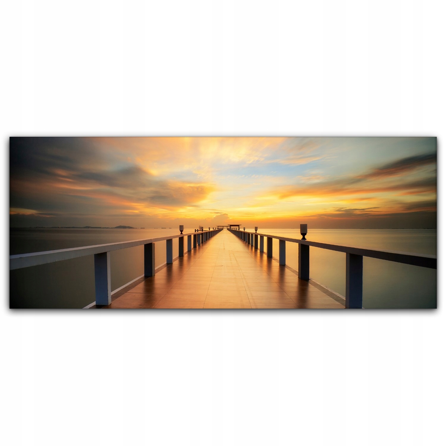 

Foto-obraz canvas 125x50 Most Port Wschód Słońca