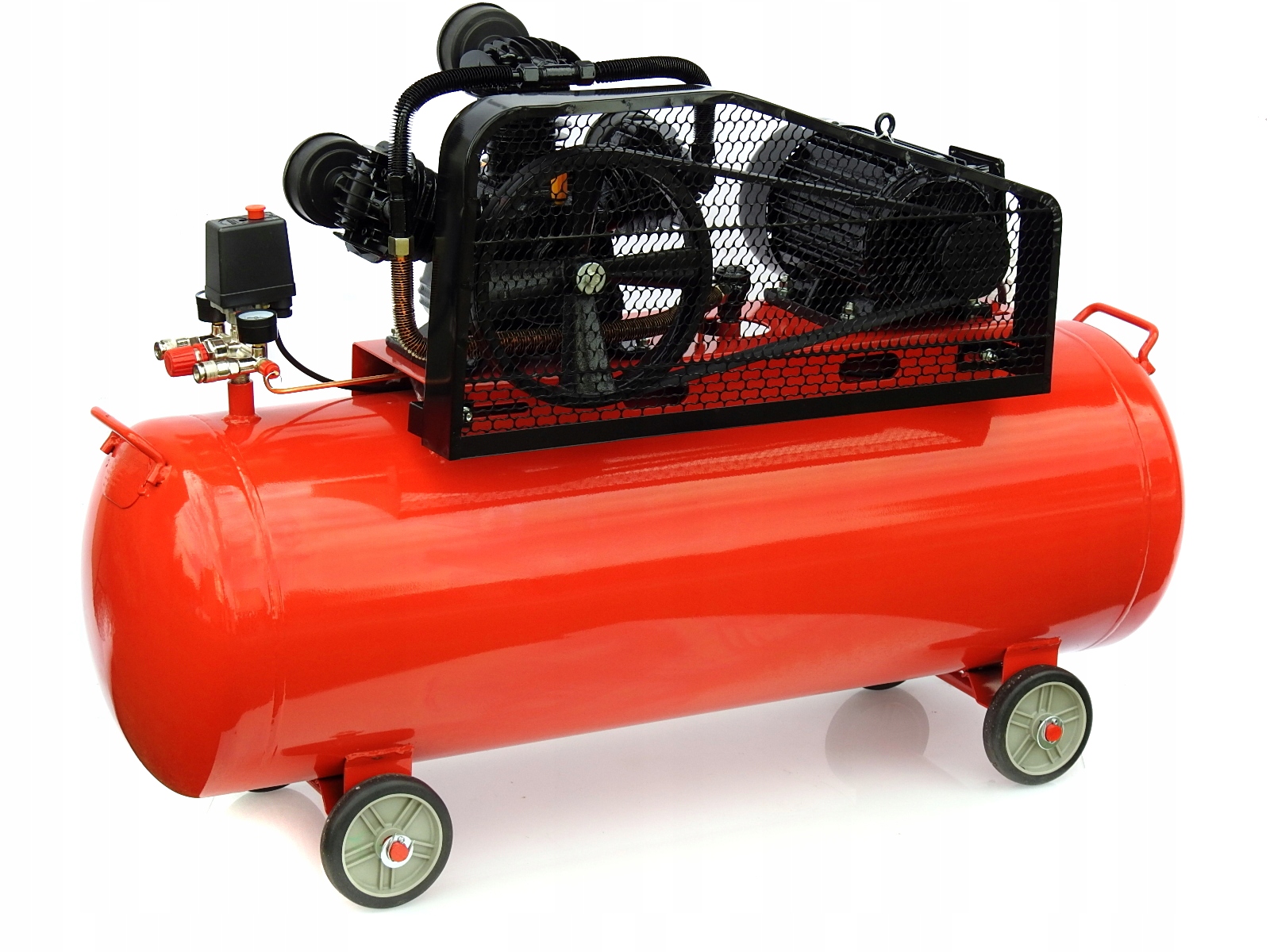 KOMPRESOR OLEJOWY 200L ZE SPRĘŻARKĄ 5.9KM 690 l/min Ciśnienie maksymalne 8 bar