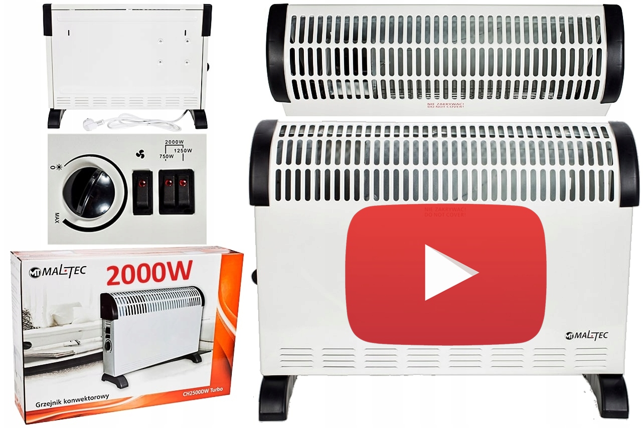 

Grzejnik Elektryczny Konwektorowy Termostat 2000W